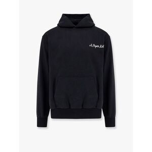 A Paper Kid Men Cotton Sweatshirt With Logo Embroidery On The Front